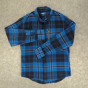 Tony Hawk Shirt Mens Small Plaid Flannel Button Up Skateboarding Casual